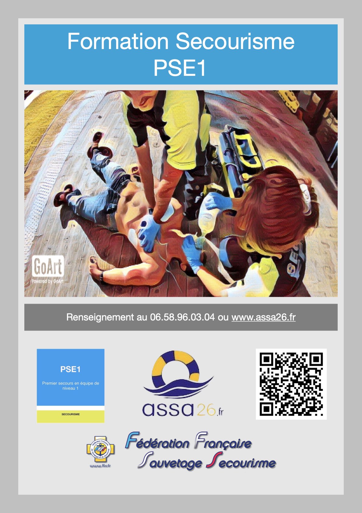 Formation PSE1 premiers secours en équipe niveau 1 Drôme Valence ASSA26
